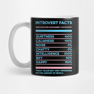 Introvert Facts Stats Mug